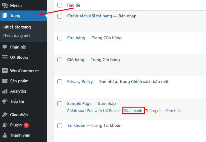 Tắt bình luận cho Pages và Post